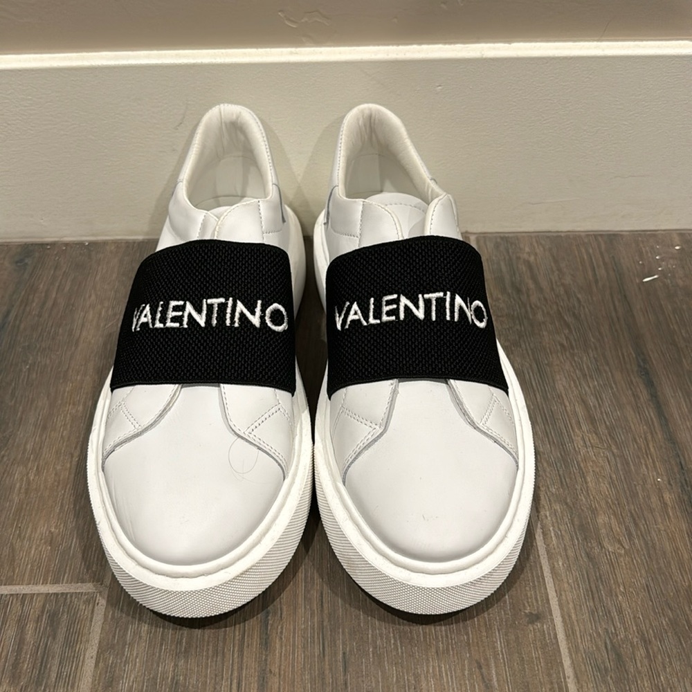 Valentino white with black sneakers. Size 39.